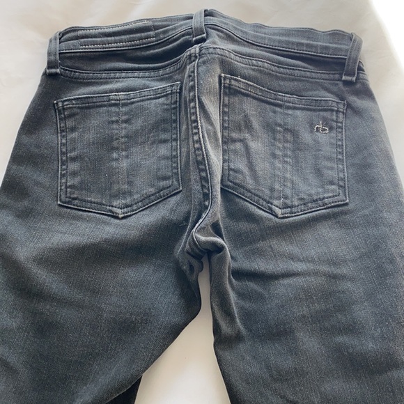 Worn Rag and Bone skinny jeans with zipper detailing - Picture 4 of 6